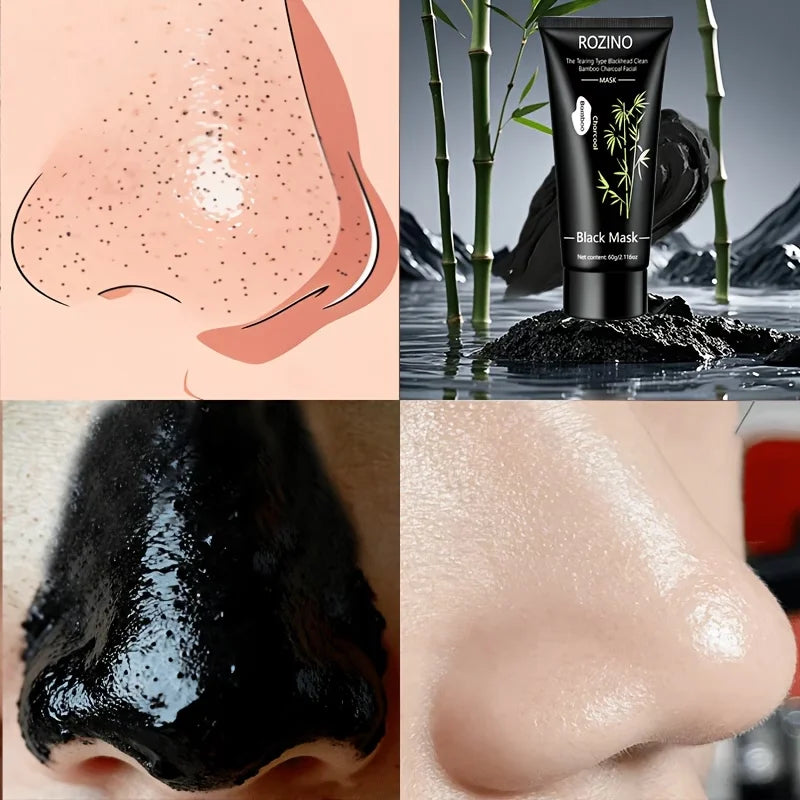 Rozino Bamboo Charcoal Facial Peel Mask For Deep Cleansing