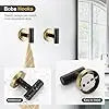 Wall Mounted Bathroom Hardware Set Towel Bar Ring And Hook