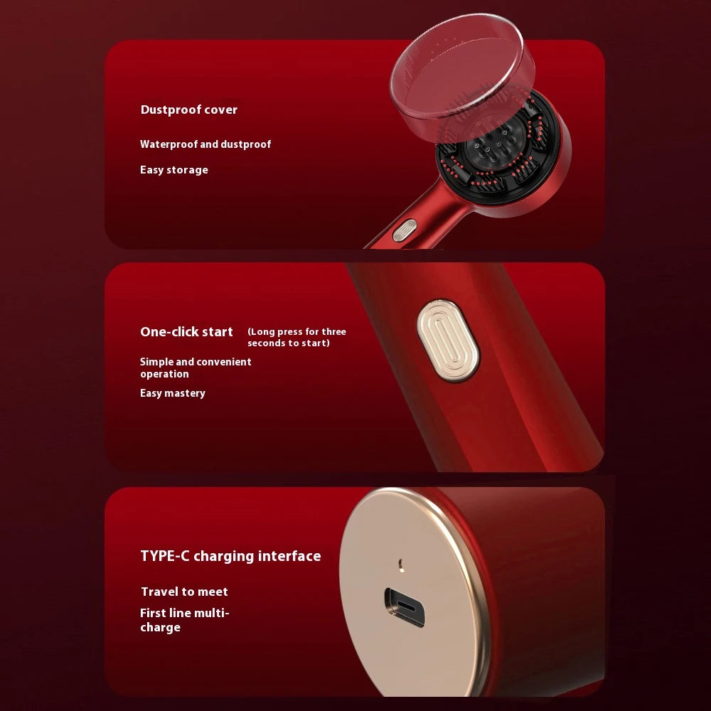 Hailicare Electric Red Light Scalp Massager Featuring Roller Balls
