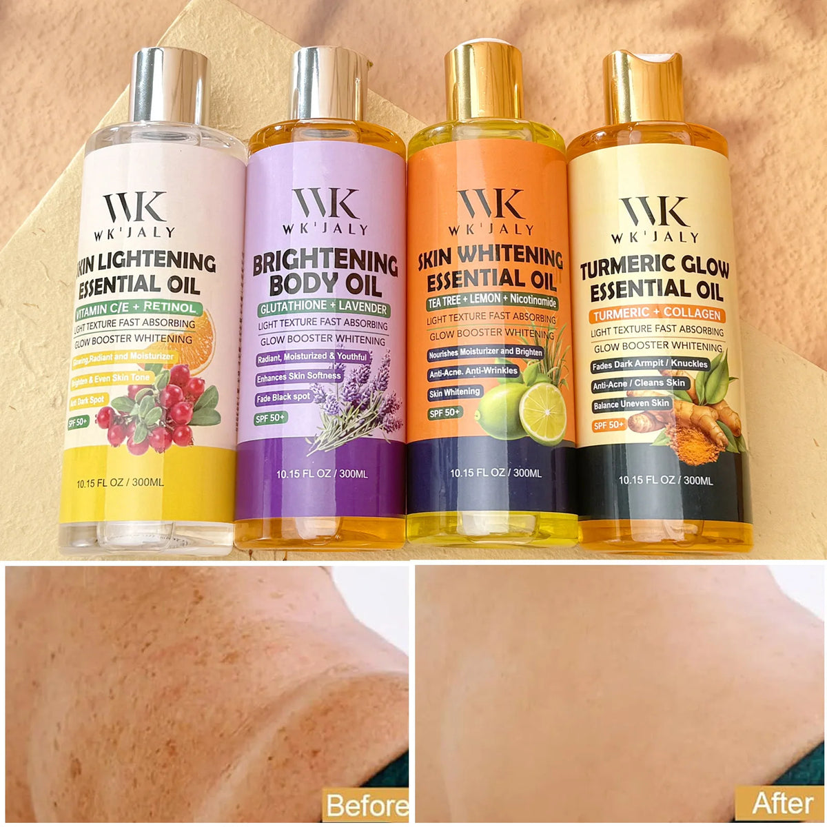 WK JALY Lightening Body Oil Brightens And Moisturizes Skin