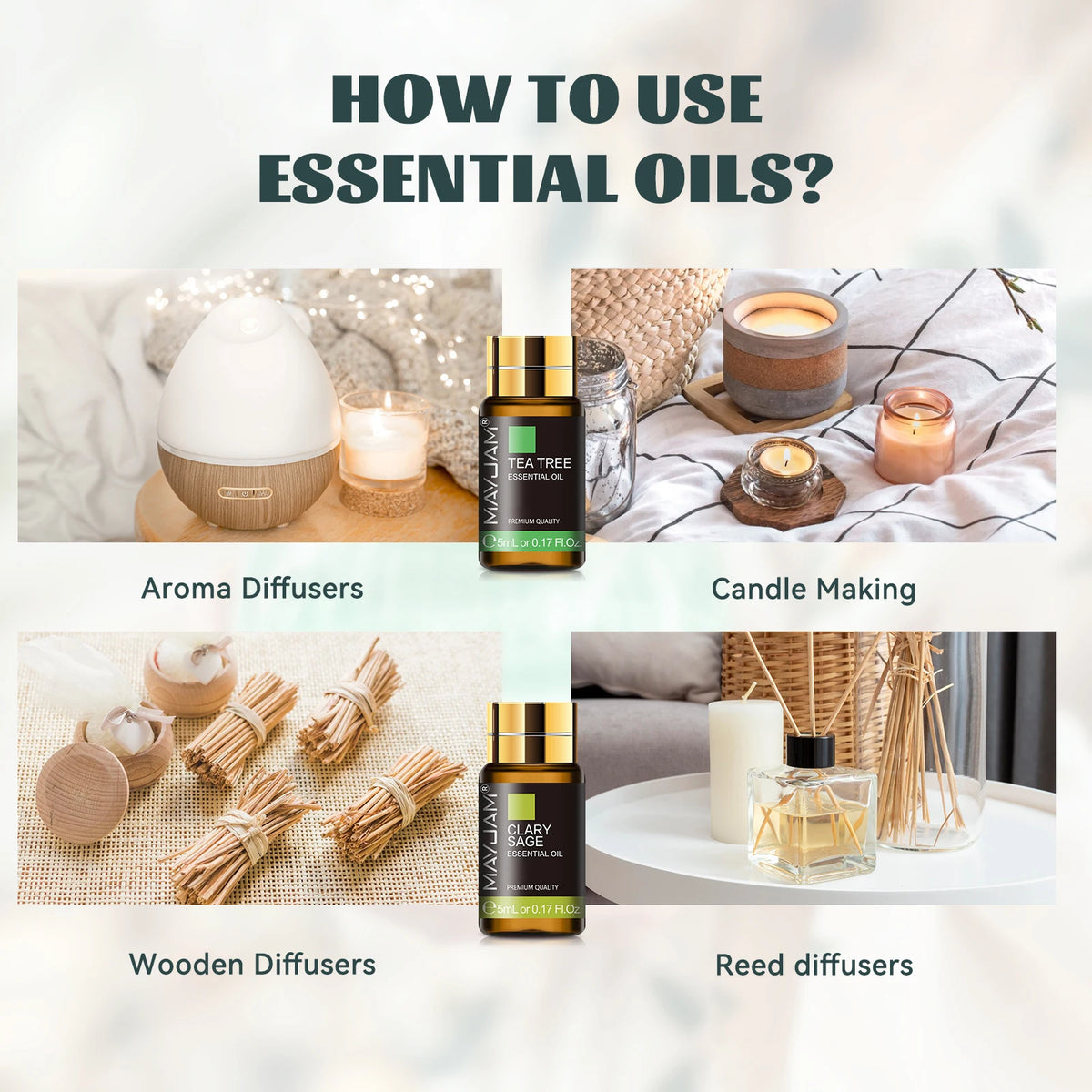 Mayjam 35 Piece Aromatic Essential Oils Collection Set