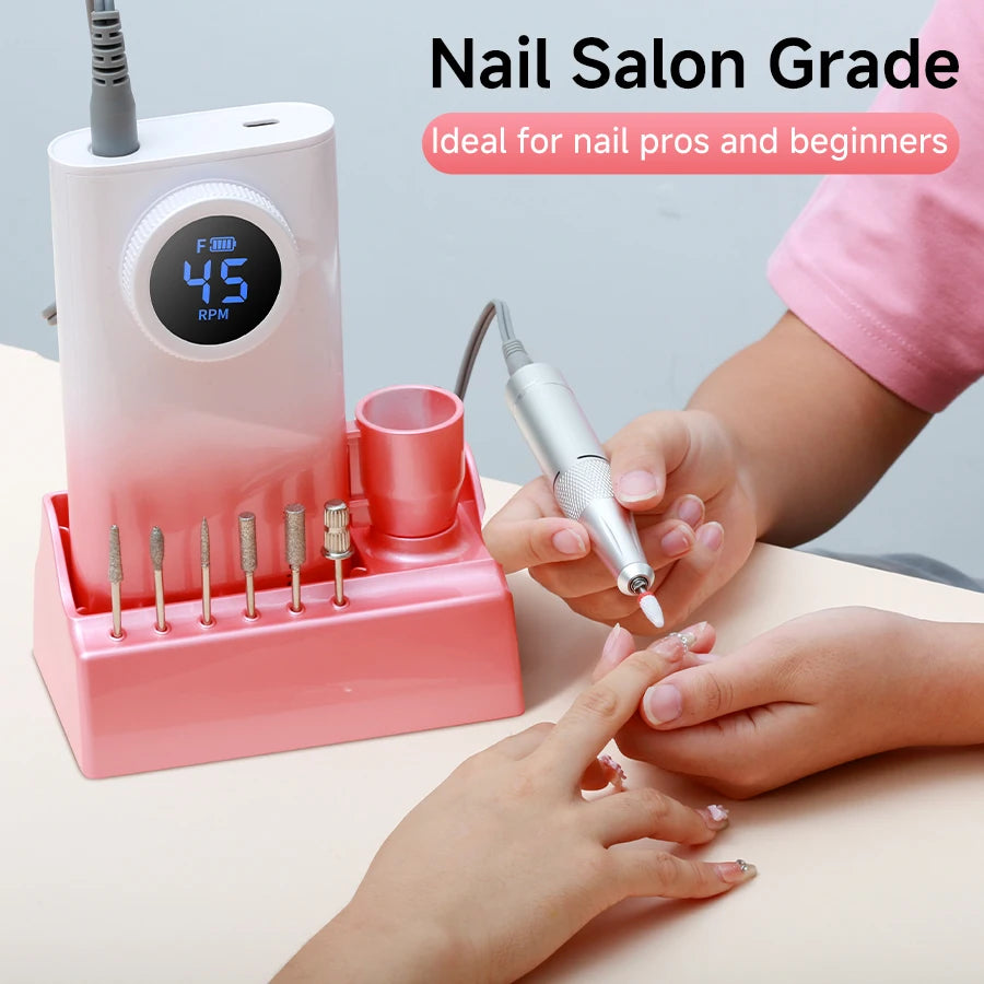 Cosprysmal Professional Cordless Nail Drill With LCD Display