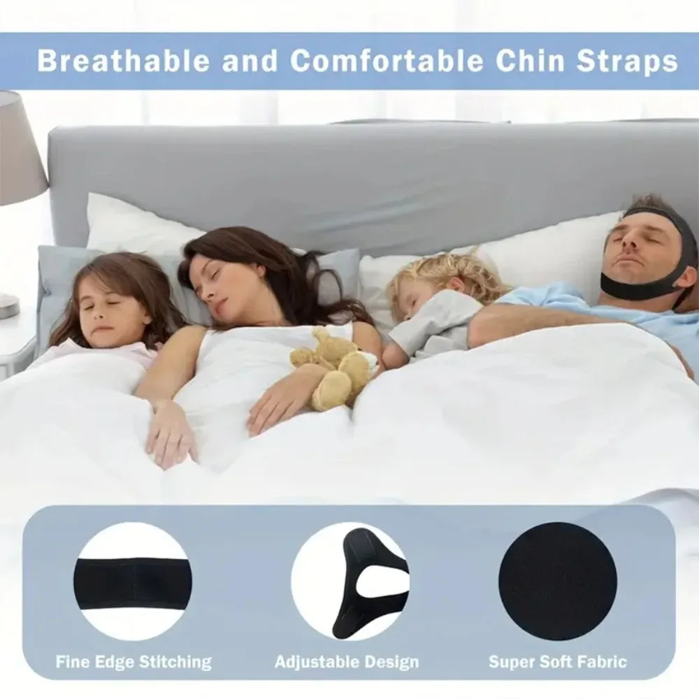 Cotton Anti Snoring Chin Strap Open Mouth Sleep Aid Band