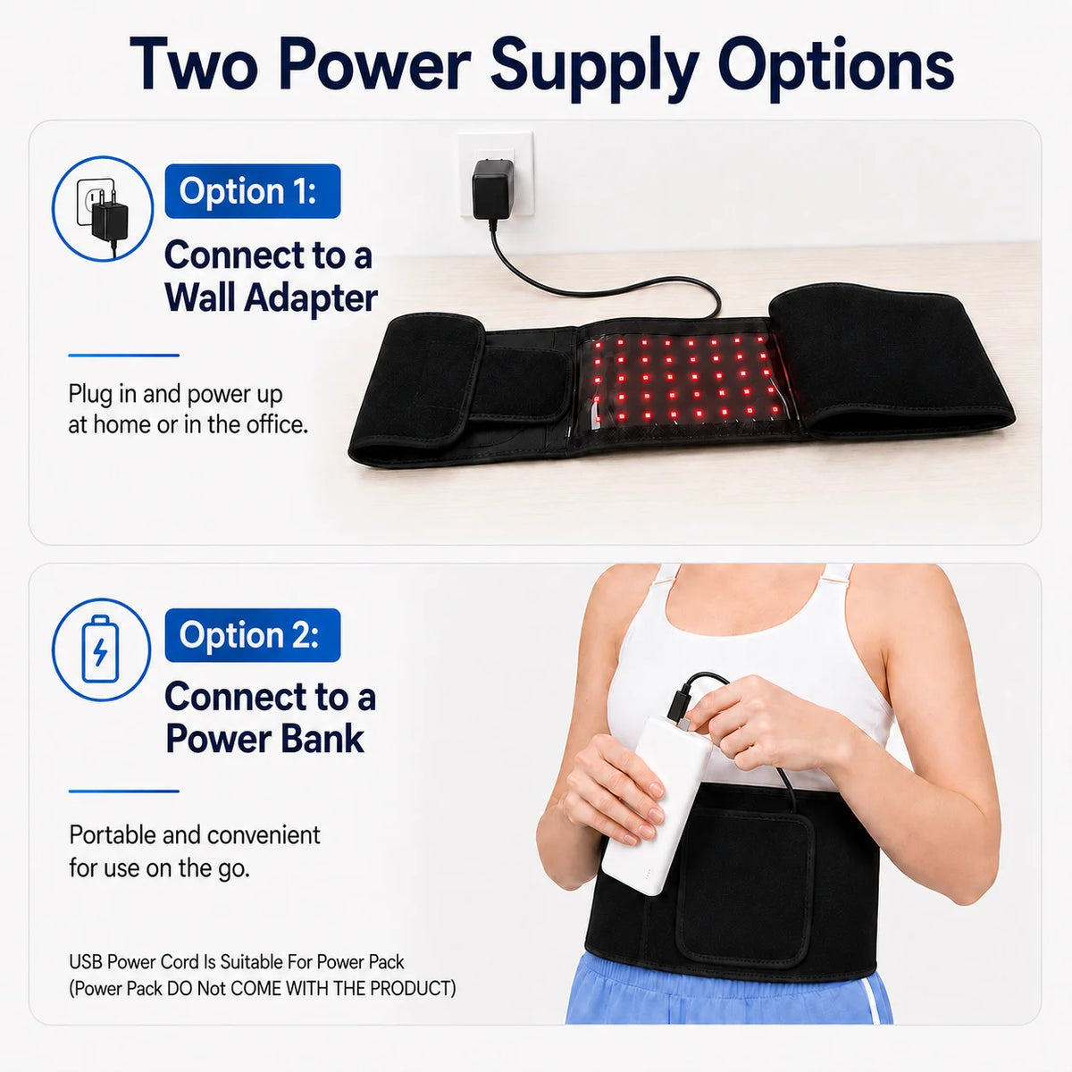 Near Infrared Red Light Therapy Belt For Muscle Relief