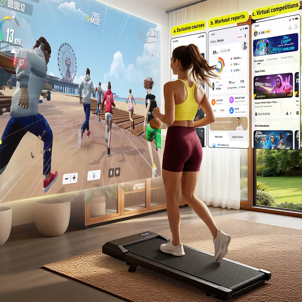 Superun Under Desk Walking Pad Treadmill With LCD Display