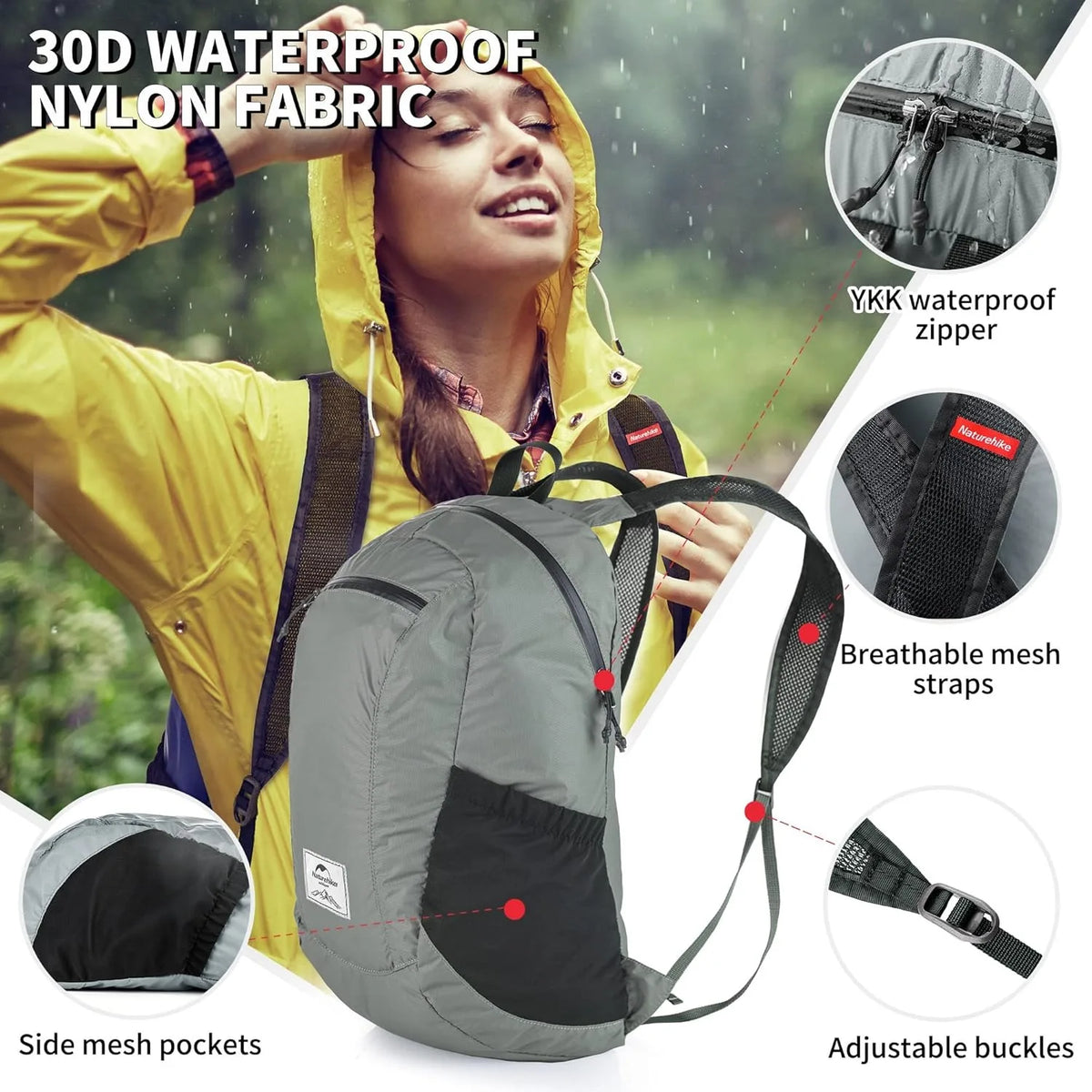 Naturehike Ultralight Waterproof Foldable Backpack For Camping And Hiking