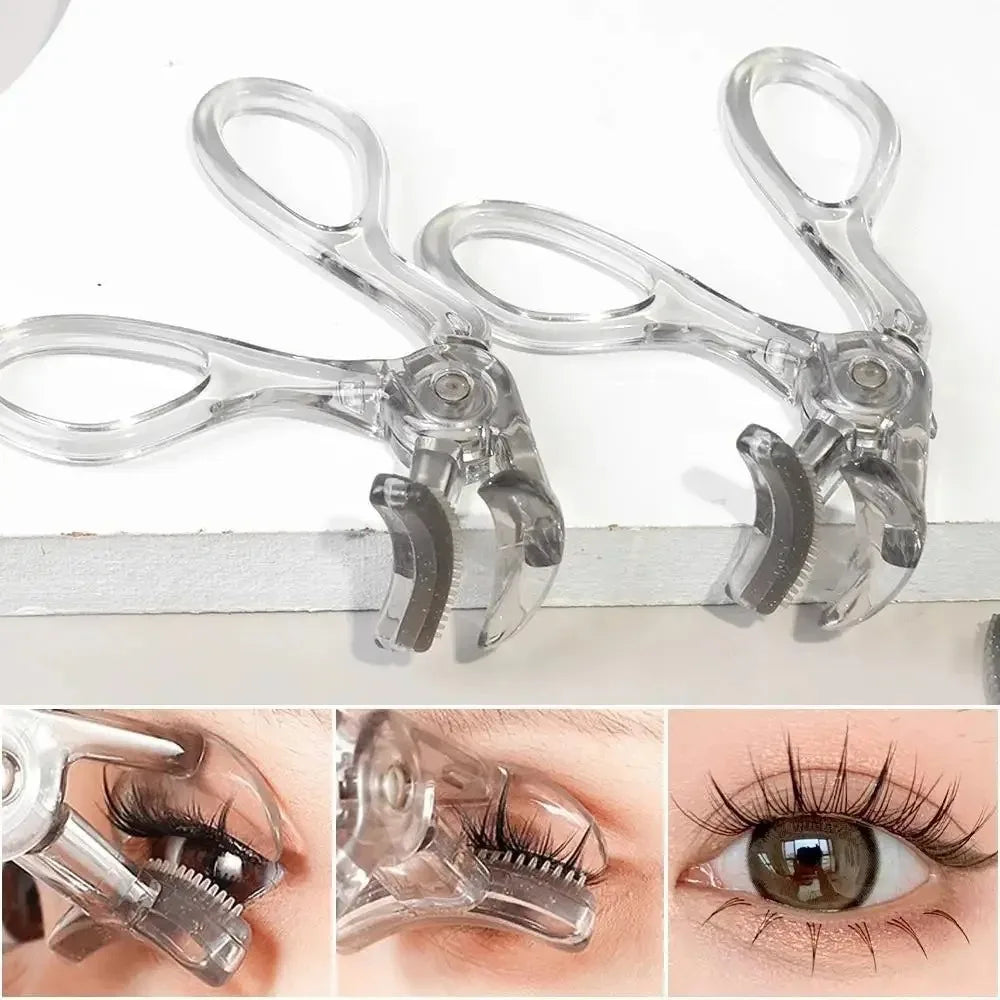 Dual Clip Eyelash Curler With Comb For Natural Waterproof Curls