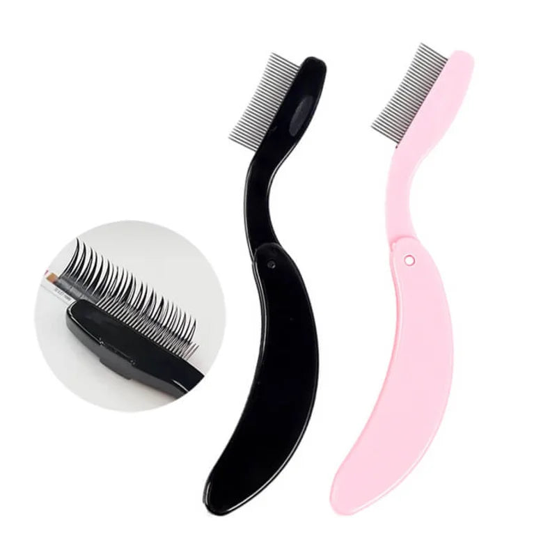 Folding Spike Lash Comb For Eyelash Extension Separation And Grooming