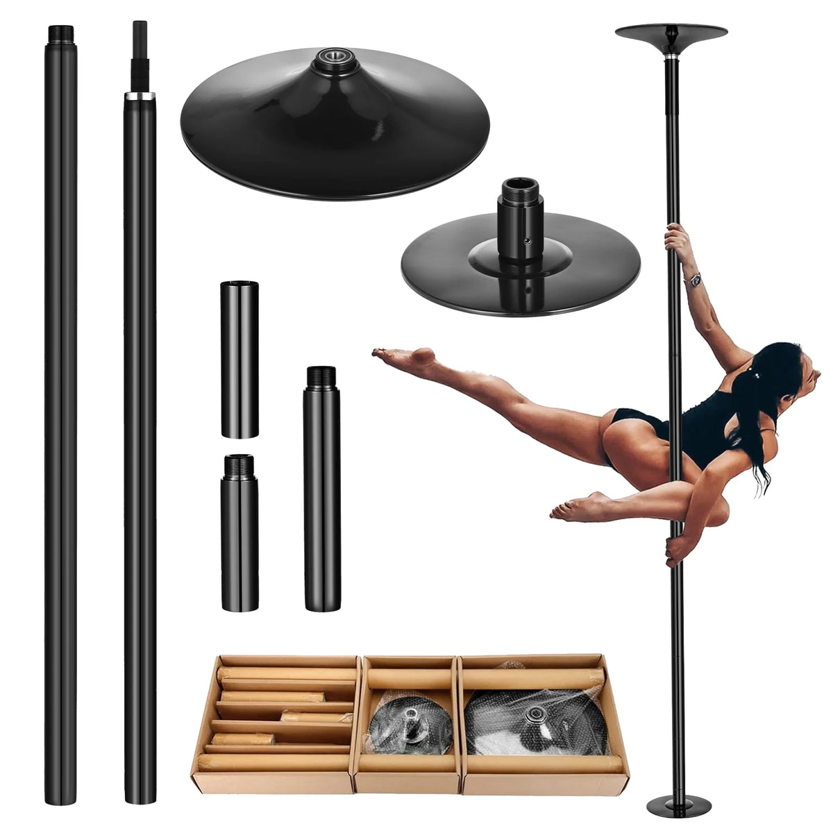 Portable Removable Dance Pole for Home Fitness Training