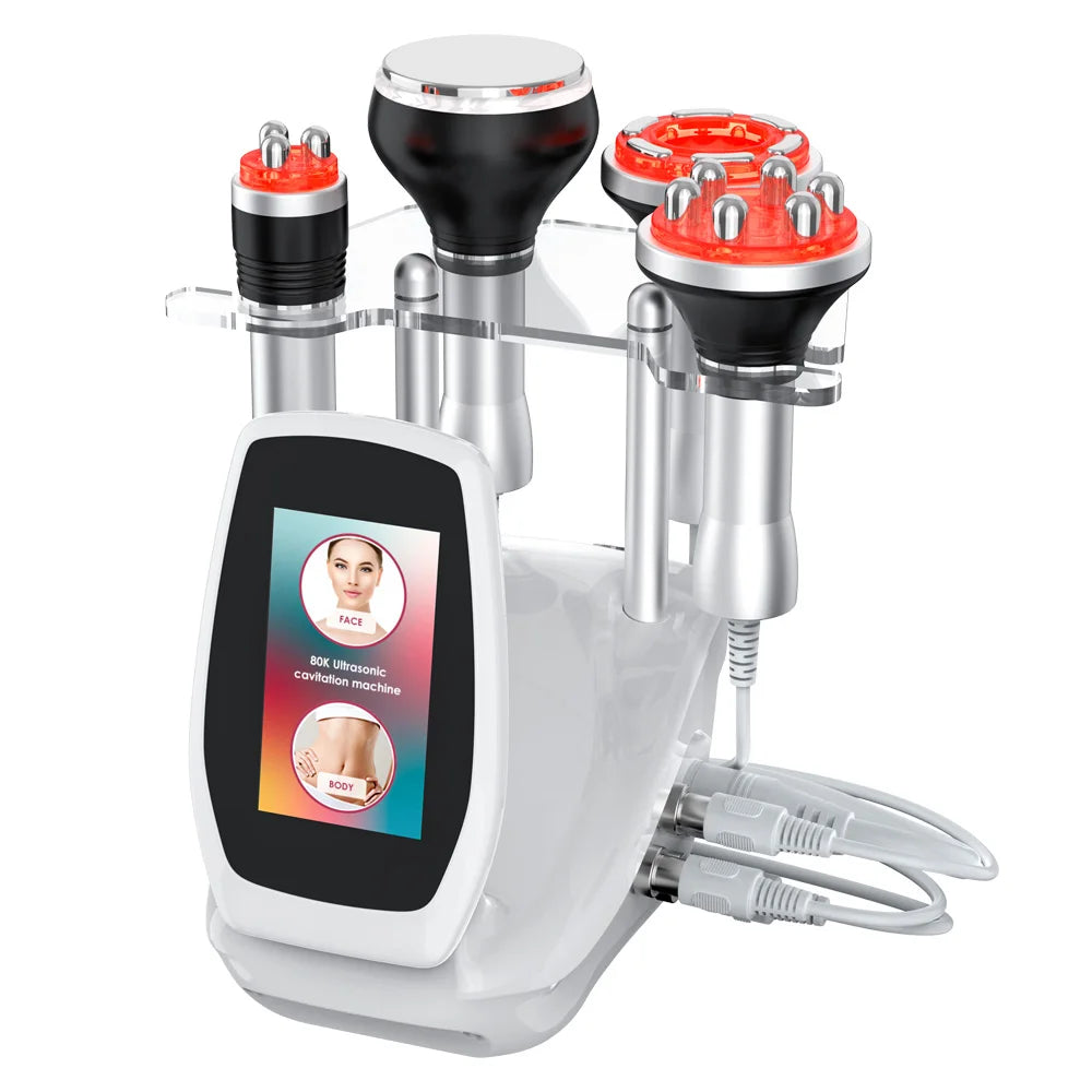 4 In 1 Cavitation Body Slimming Machine With Facial Massager