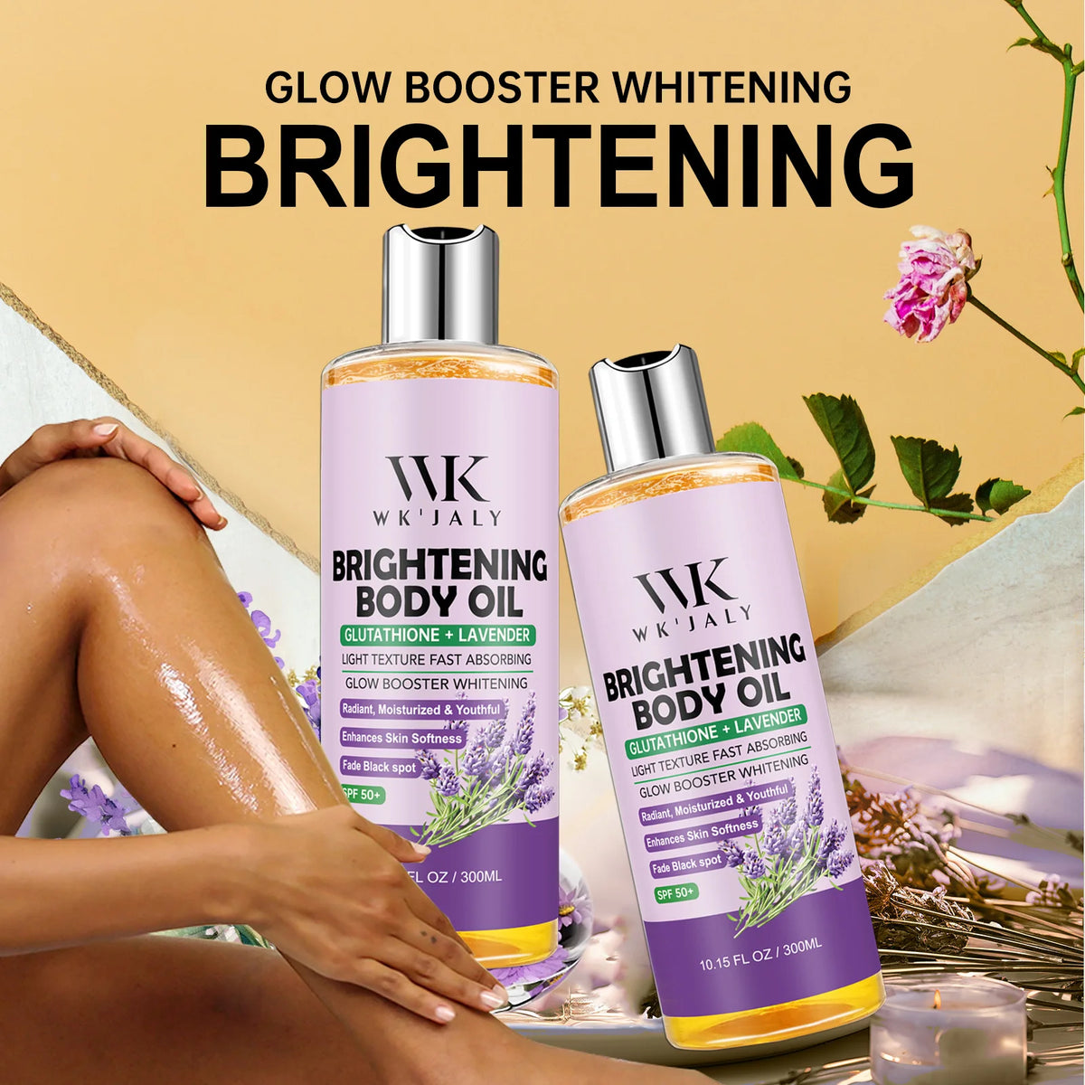WK JALY Lightening Body Oil Brightens And Moisturizes Skin