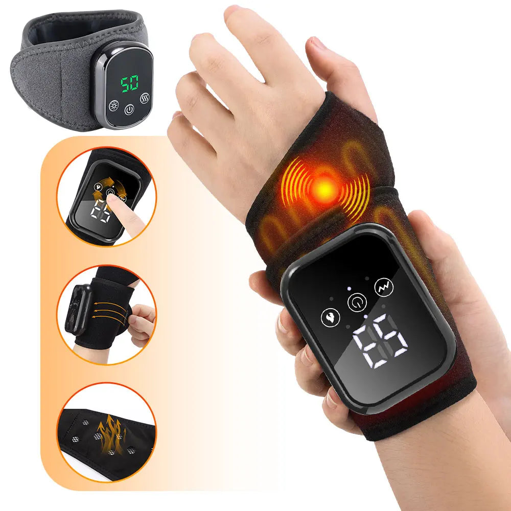 Agdoad Electric Heating Wrist Massager Brace For Pain Relief