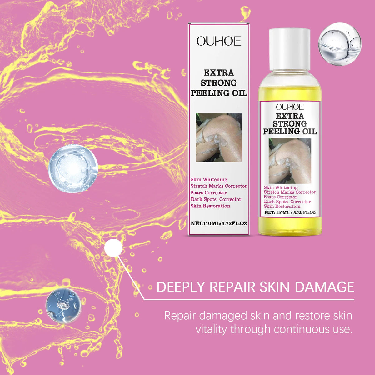 Body Exfoliating Oil for Gentle Smoothing and Moisturizing Skin