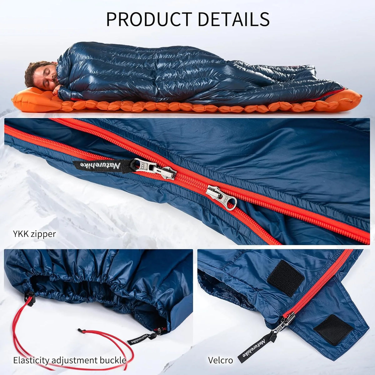 Naturehike Ultralight Duck Down Double Camping Sleeping Bag
