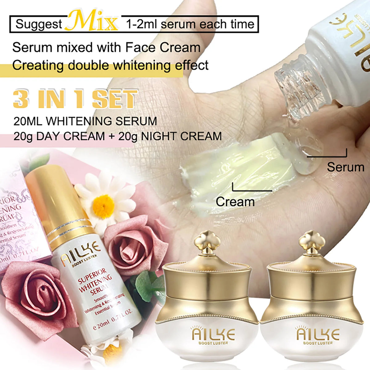 Kyliefit Whitening Anti Wrinkle Freckle Facial Cream Set