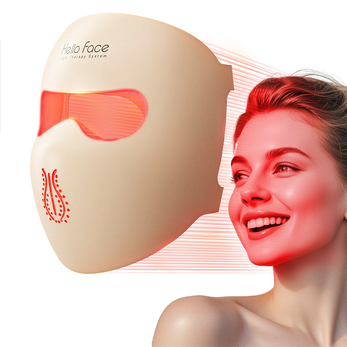 Hello Face M300 4D Light Therapy Silicone LED Facial Mask