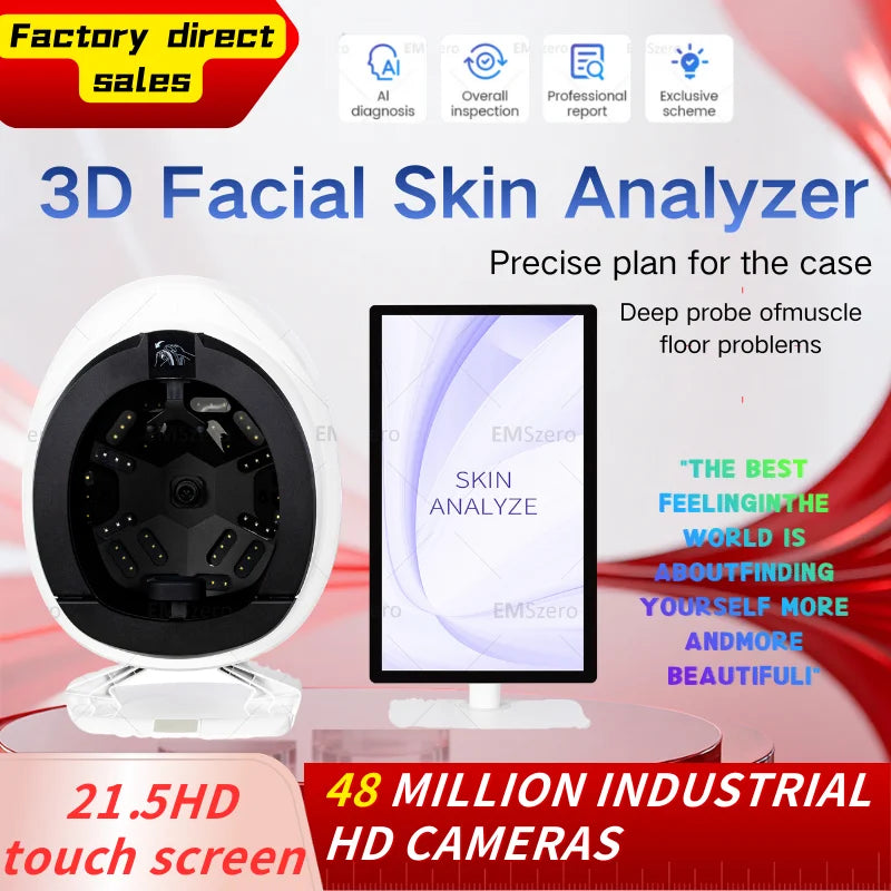 Myoslim Q2 Salon Skin Scanner Facial Analyzer Monitor Machine