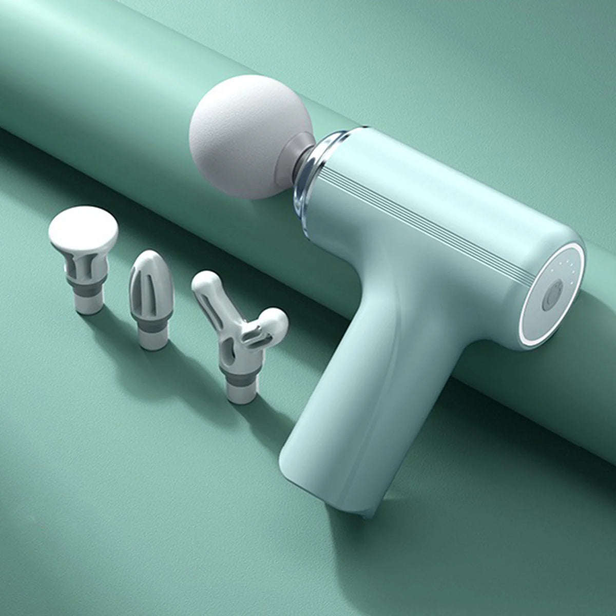 Portable Electric Fascia Massage Gun With Four Heads And Speeds