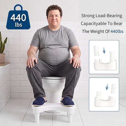 Ergonomic Bathroom Toilet Foot Stool For Better Posture Support