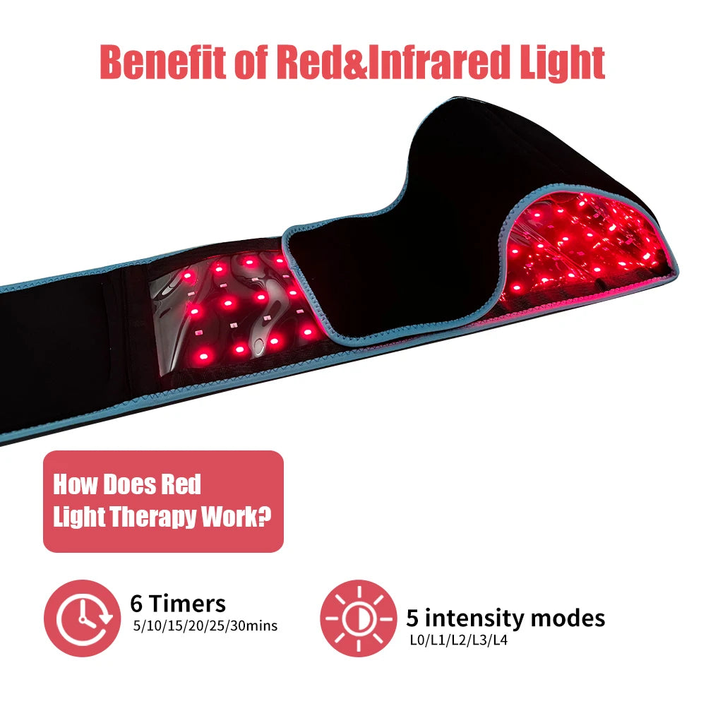 Professional Near Infrared Red Light Therapy Belt For Muscle Relief